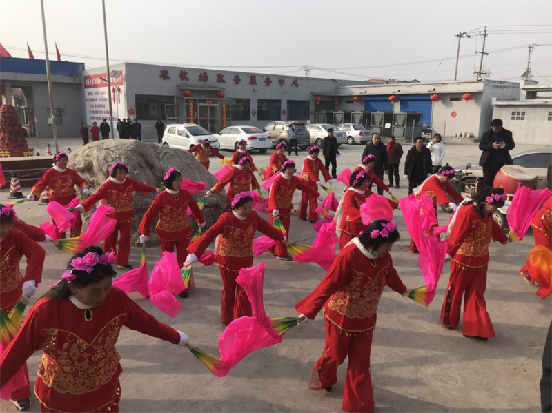 山西省山阴农牧场元宵节民间组织 扭秧歌活动